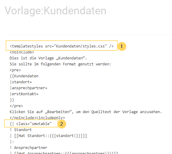 CSS-Seite in der Vorlage referenzieren