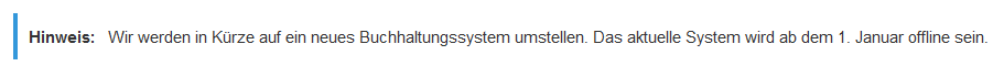 Screenshot: Ausgabe für Benachrichtigungsfeld