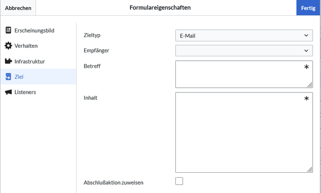 E-Mail-Ziel
