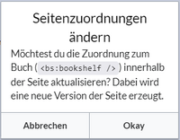Buchnavigation bestätigen