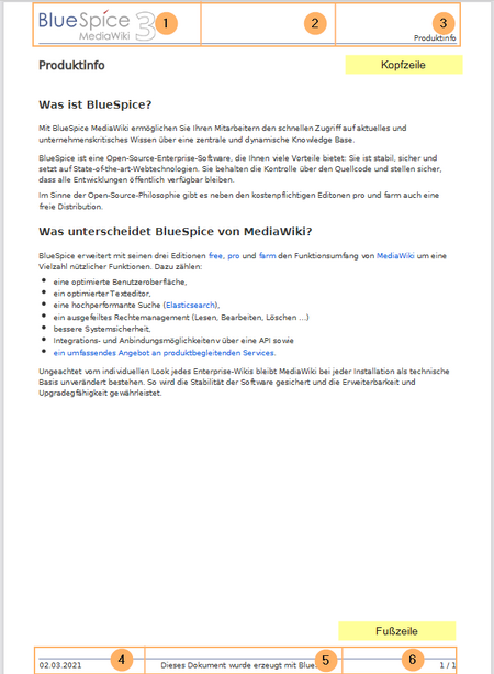 PDF Standardvorlage
