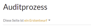 Erstentwurf