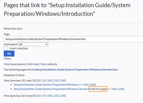 redirect link
