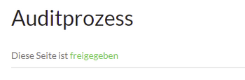Anzeige des Freigabestatus