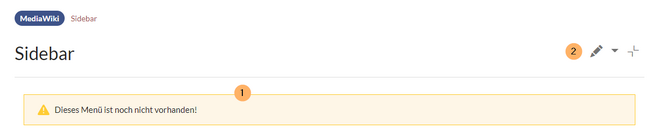 Seite MediaWiki:Sidebar anlegen