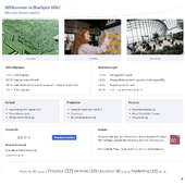 Screenshot der "Startseite Intranet"