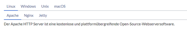 Beispiel von 4 Reitern. Die untergeordenten Reiter des 1. Hauptreiters sind geöffnet.