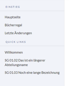 Angepasste Navigation