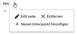 Link als Unterpunkt hinzufügen