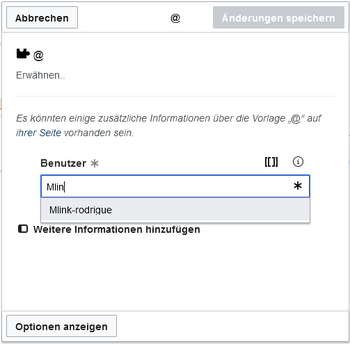 Eingabefeld für Benutzernamen