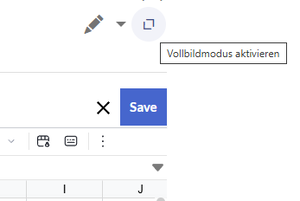 Umschalter Vollbildmodus