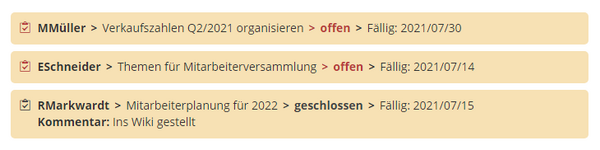 Vorlage für Aktionspunkte