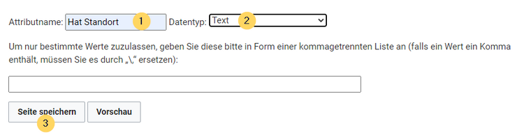 Neues Attribut im Wiki erstellen